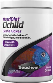Seachem NutriDiet Cichlid Flakes w/ Probiotics 100g (SC1074)