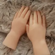 A Pair Children Hand Model Silicone Hand Photography Props Soft Mannequin Hand.