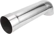 X AUTOHAUX 3.15" ID Inlet Turn Down Exhaust Tip T304 Stainless Steel Surface Polishing Mandrel Bend Elbow Tube 15.94" 405mm Overall Length Silver Tone