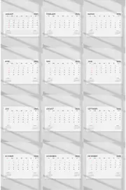 [Namly Design] Poster - 2025 Monthly Calendar / Set of 12