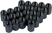 24pcs Valve Stem Caps Car Tyre Valve Stem Covers Caps, Black