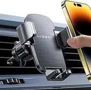Car Phone Holder, Mobile Phone Holder for Cars Air Vent, [360° Rotation] [Ultra Stable] LISEN Car Phone Mount, GPS Vehicle Mounts for iPhone 16 Pro Max, Galaxy S25 Ultra, All 4.0''-7.0'' Smartphones