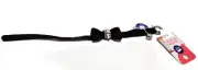 WHISKER CITY Black Bow Tie Cat Collar With Rhinestones & Pearls (NEW)