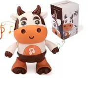 Baby Cow Musical Toys, Baby Preschool Educational Learning Toy With Led Lights & Music(Battery Not Included)
