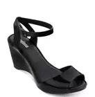 Melissa Wedge Sandal Heel Blanca Ad Black New US9