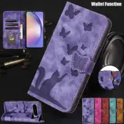 For Google Pixel 8 7 6 Pro 7A 6A Flip Leather Wallet Case Magnetic Cover Strap