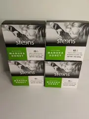4x Steens MGO 40+ Raw Multifloral Manuka Honey 20 x 0.35 oz Sachets exp 11/1/25