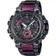 CASIO卡西歐 G-SHOCK MTG-B3000BD-1A 太陽能藍芽連線碳纖維核心防護腕表 / 黑配粉紅 50.9