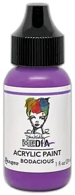 Dina Wakley Media Acrylic Paint 1oz-Bodacious