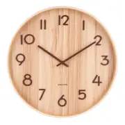 Karlsson Light Basswood Wall Clock Light Natural 60x60x6cm
