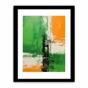 Brown Green Framed Art Framed print Art Poster