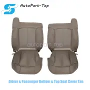 4PCS For 1999-2002 GMC Sierra Driver & Passenger Lower & Back Leather Seat Cover