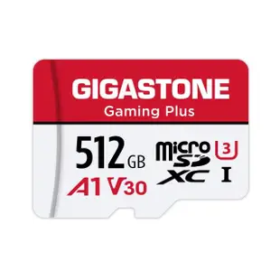 【GIGASTONE 立達】Gaming Plus microSDXC UHS-Ⅰ U3 A1V30 512GB遊戲專用記憶卡(支援Switch/GoPro)