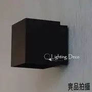【Lighting.Deco】極簡風-方型壁燈 "鐵黑色"或"銀色" 復刻版 工業風 玄關 房間 樓梯間 下標區