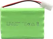 MXJFYY 12V 2400mAh NI-MH Battery with KET 2P Connector, AA RC Battery for RC Toys and Power Tools, Construction Truck, Dump Truck and Climbing Vehicle