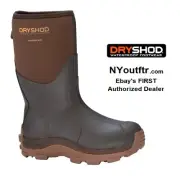 Dryshod Size 9 Haymaker Men's Mid Brown Hard-Working Farm Boot HAY-MM-BR Muck