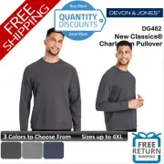 Devon & Jones Men New Classics Charleston Pullover Blend Up To 4XL DG482