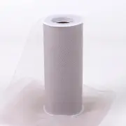 Gray Tulle 1 Roll 15.2 cm Wide x 22.8 cm Long For Arts Crafts And Apparel