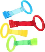 WATIIFUFU 8pcs Crib Pull Rings Walking Assistant Stands Hanging Rings for Nursery Safe Easy to Install