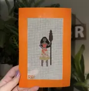Moana Disney Princess Hand painted Needlepoint Canvas