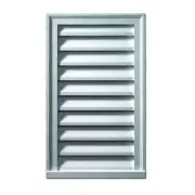 Fypon Gable Vents Louvers 12''x18'' Rectangular Polyurethane Weather Resistant