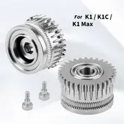 Hardened Steel EXtruder Gear for K1/K1C/K1 Max/Ender3v3/V3Plus Wear-Resistant Dual Gear Silver