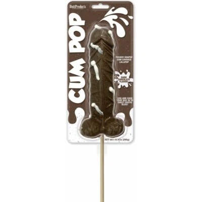 Candy Dark Chocolate Lollipops XL Pecker Shape Bachelorette Gag Gift Cum Pop