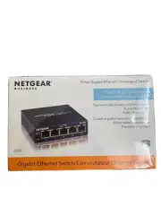Netgear GS105NA Prosafe 5-Port Gigabit Ethernet Switch Factory Sealed