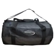 Mirage Black 65x34cm Mesh Resort Duffle Gym Bag Travel/Fitness w/ Carry Handles