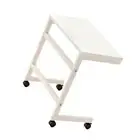 Side Table in , TV Tray, Coffee Table, Retro Design with Wheels, Industrial Side
