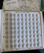 New Capital Plastic Jefferson Nickels 1938-1964 10x10 White Free Shipping
