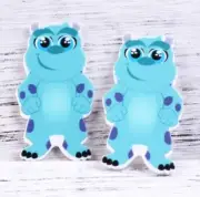 5 qty Planar Resin Flatback Hair Bow Center 1066188 Monsters Inc Sully Movie