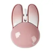 Wireless Mouse Cute Bunny Bluetooth Dual-modes Pink Unisex