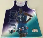 MITCHELL & NESS LARGE CHARLOTTE HORNETS NBA JERSEY - LARRY JOHNSON (BRAND NEW)