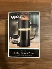 NEW French Press Coffee Tea Maker 8 cup Stainless Steel Borosilicate Glass