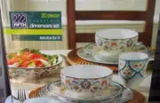222 fifth 'TUNISIA' ~ 20 piece Porcelain Dinnerware Set SERVICE FOR 4 NEW IN BOX