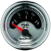Autometer American Muscle Fuel Level Gauge Electric - 0 - 90 Ohm, 2 1/16 Inch, Short Sweep, AU1214