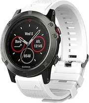 Fleshy Leaf 22mm Easy Fit Band Bracelet Strap Compatible for Garmin Fenix 7,Fenix 6,Fenix 6 Pro,Fenix 5,Fenix 5 Plus,Approach S60 S62,Forerunner 935 945,Quick Release Strap Wristband