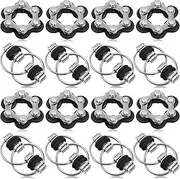 CHENGU 16 Pcs Fidget Toys Set Include 8 Six Roller Chain and 8 Key Flippy Chain Stress Reducer Bike Chain Toys Anxiety Relief Bike Chain for Teens Adults ADHD, Add, Autism (Black)