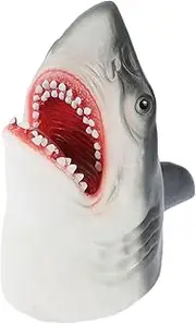 Kisangel Interactive Shark Hand Puppet for Realistic Animal Figure Glove for Early Education and Fun Playtime Activities