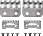 Upgraded Steel Hair Clipper Blade for Wahl Precision MC3 Blades, Pack of 2 Steel Blades Replacement for 2-Hole Standard Wedge 5 Star Legend Clippers