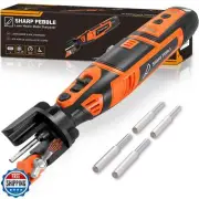Sharp Pebble Cordless Lawn Mower Blade Sharpener – Adjustable 20°- 40° Angle