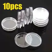 10pcs 39mm Coin Capsules Acrylic Case Holder For 1 OZ Silver or Copper Rounds