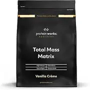 THE PROTEIN WORKS Total Mass Matrix | Mass Gainer | Calorie Dense Weight Gainer | Protein Powder | Vanilla Crème | 2 Kg