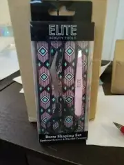 ELITE Eyebrow SCISSOR & SLANTED TWEEZER SET-NEW