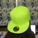 素色棒球帽 純色戶外運動休閒純棉鴨舌帽 嘻哈街舞帽 平板帽子 螢光綠