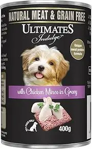 Ultimates Indulge Chicken Mince in Gravy Dog Canned Food 400 g