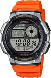 Casio AE1000W-4BV Youth Series Illuminator World Time Men's Watch