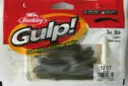 BERKLEY GULP! 3" Leech (12/Ct Pack) - Black Olive