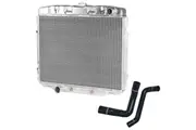 Proflow Aluminium Radiator & Hose Kit For Ford Falcon GT Style XW XY 302 351 408 Cleveland V8